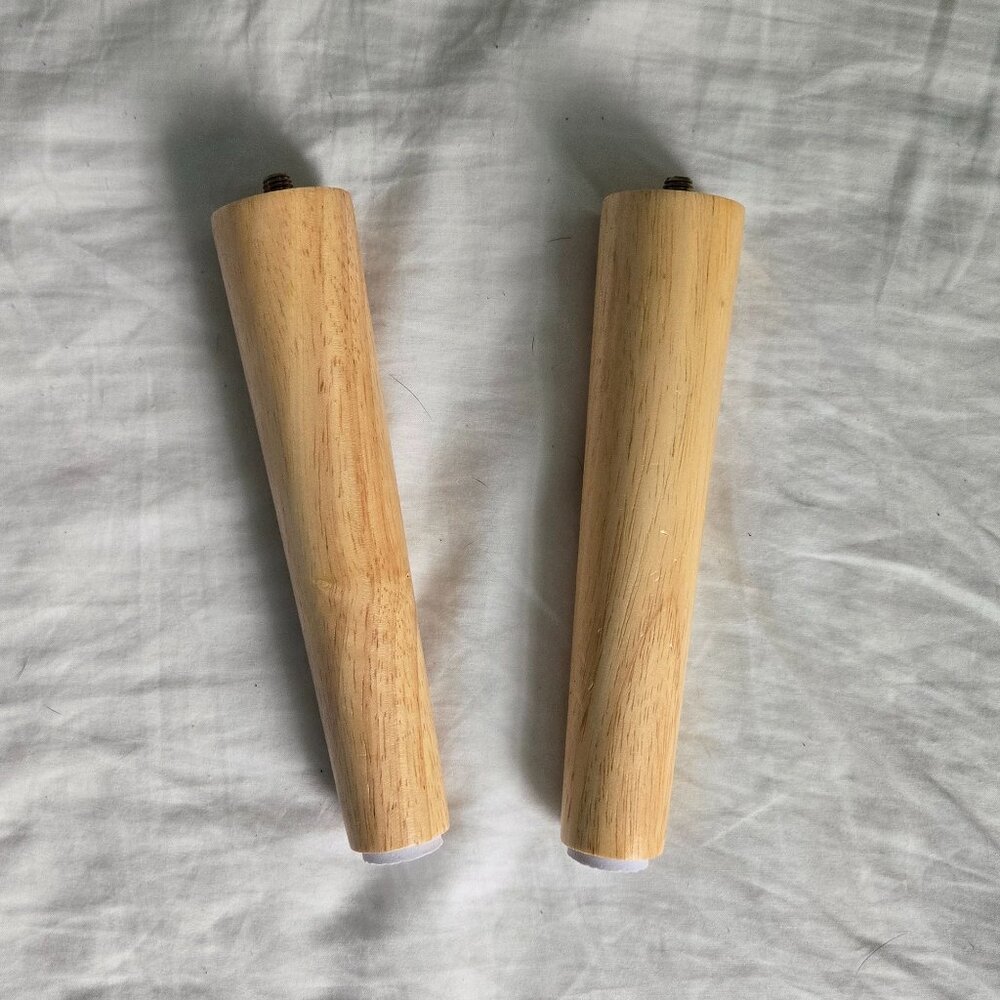 BN 2x Wooden Furniture Legs - height 16 cm